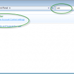 UAC setting