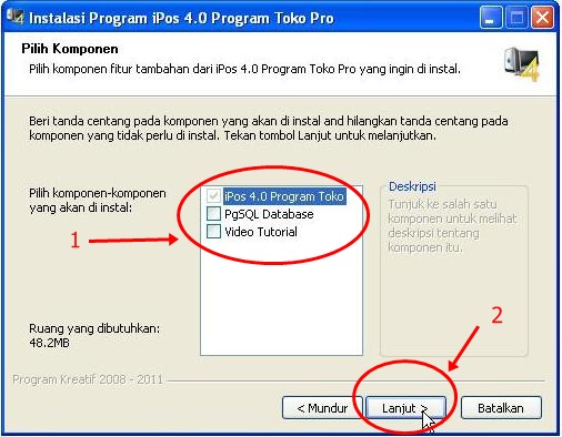 instalasi program ipos