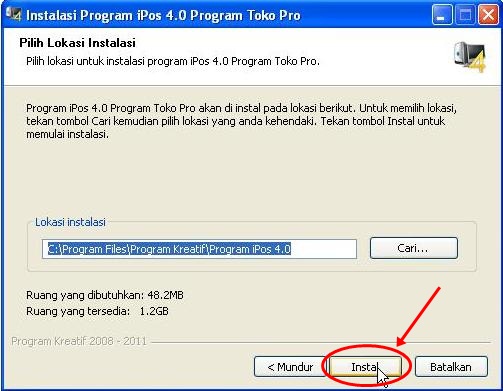 instalasi program ipos