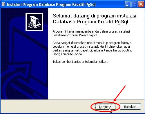 instalasi program database