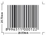 EAN/UPC Magnification Minimum 80%