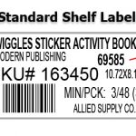 contoh pengaturan standar shelf label