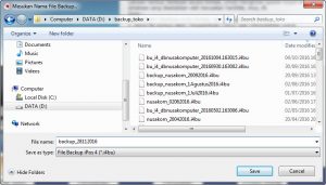 backup database kasir