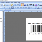 membuat label harga barcode