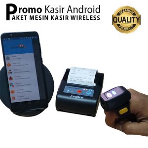 Paket Mesin Kasir Wireless, FREE Training Program + Struk 10 Roll