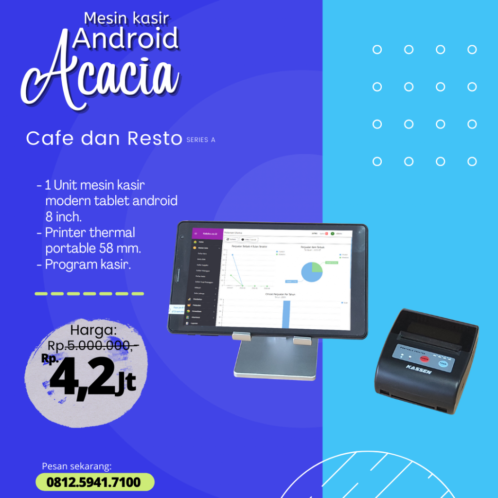 Mesin Kasir Android ACACIA Series A Mesin Kasir Android ACACIA Series A