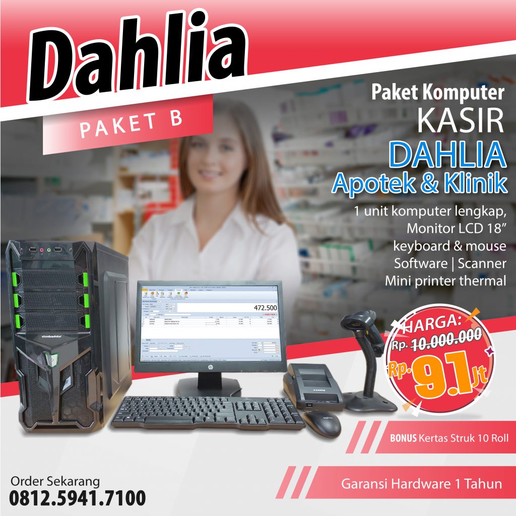 Mesin Kasir Dahlia Series B Apotek dan Klinik