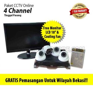 Paket CCTV Online ASOKA 4 Channel