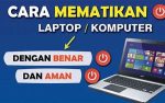 cara mematikan laptop windows