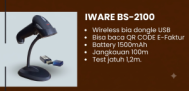 IWARE BS-2100: Barcode Scanner Wireless Jarak Jauh untuk Mobilitas Tinggi dalam Operasional