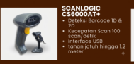 SCANLOGIC CS6000AT+: Scanner Barcode Tangguh dengan Kecepatan Tinggi untuk Kebutuhan Intensif