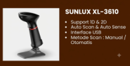 SUNLUX XL-3610: Scanner Barcode Ergonomis dengan Mode Otomatis untuk Efisiensi Kerja