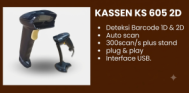 KASSEN KS 605 2D: Barcode Scanner 2D Andal dengan Akurasi Tinggi untuk Kebutuhan Bisnis
