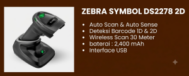 Zebra DS2278 2D: Scanner Barcode Wireless dengan Performa Tinggi dan Jangkauan Luas