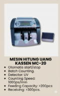 Kassen MC-20: Semakin Banyak Uang, Semakin Lancar Hitungnya