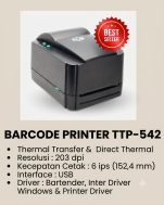 TTP-542: Printer Barcode Cepat dengan Performa Stabil untuk Kebutuhan Bisnis