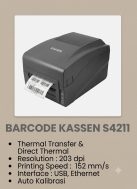 KASSEN S4211: Barcode Printer Thermal Transfer Andal untuk Cetak Label Presisi Tinggi