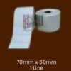 Label Sticker 70mm x 30mm 1 Line