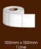 Label Sticker 100mm x 100mm 1 Line: Label Berukuran Besar